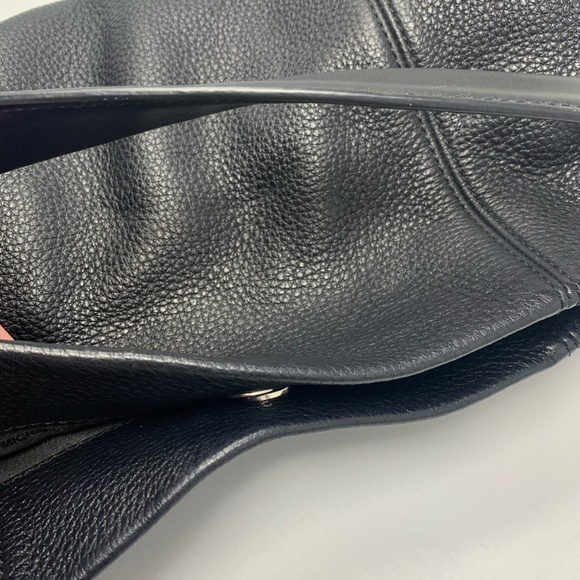 Michael Kors Black Leather Bag with Silver Hardware - Picture 6 of 9